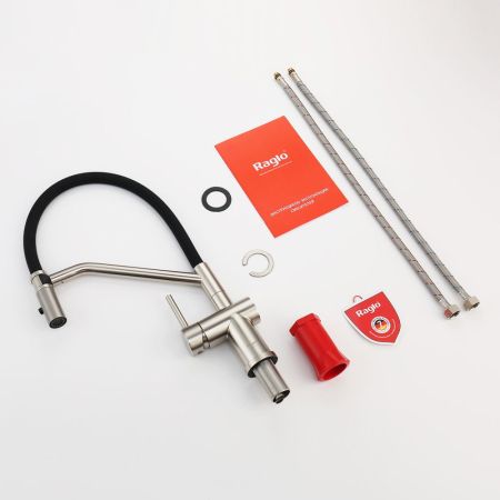 Смеситель для кухни со съемным изливом на магните Raglo R86.41.05, сатин