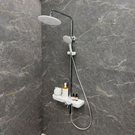 Душевая система Fixsen LINE FX-9200, белая+хром, артикул FX-9200