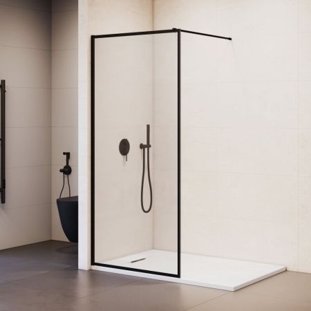 Душевая перегородка RGW WA-012B (Рисунок - черный принт, 800), артикул 35101280-84