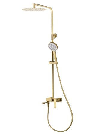 Душевая система WONZON & WOGHAND BRILLIANT, Брашированное золото (WW-88047079-BG), артикул WW-88047079-BG