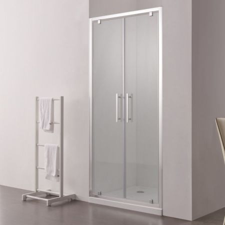 Душевая дверь в нишу SSWW LD60-Y22-800 80 профиль Хром стекло прозрачное