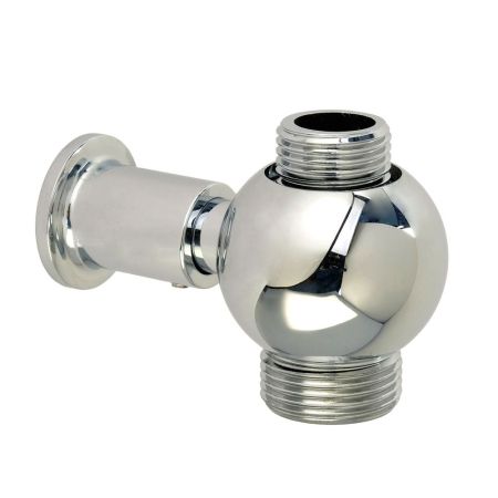 RICAMBI Штуцер проходной для душевой колонны, 1/2"x3/4", хром, артикул 19844