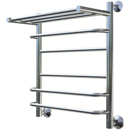 Водяной полотенцесушитель Тругор Идеал Комби 3 П НП 60x50 с полкой Хром, артикул Идеал/комби3/нп6050П