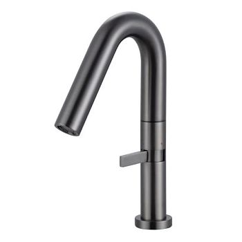 Cмеситель для раковины Knotlor SS-30/GM, оружейная сталь