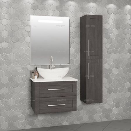 Тумба с раковиной СанТа Венера 70 221010 подвесная Дуб шале графит, артикул 221010