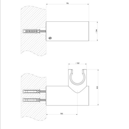 GESSI INCISO Держатель для душевой лейки поворотный, цвет: finox