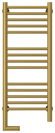 Полотенцесушитель электрический "БОГЕМА 2.0" прямая 800х300 / МЭМ левый (Состаренная ЛАТУНЬ), артикул 051-5204-8030