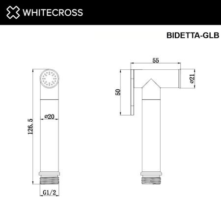 Лейка для биде WHITECROSS BIDETTA-GLB (брашированное золото) Лейка для биде WHITECROSS BIDETTA-GLB (брашированное золото)
