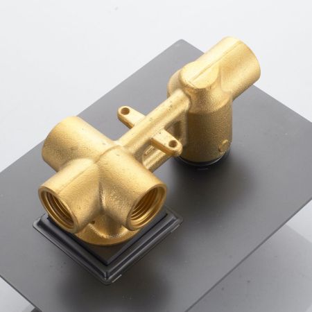 Душевая система встраиваемая Shevanik S4035T, оружейная сталь