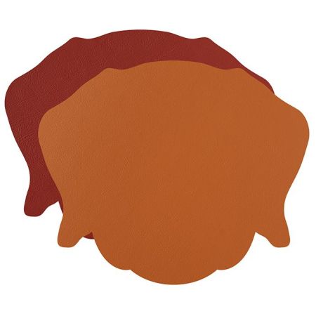 ADJ Плейсмат детский Dog, 42x35 см., цвет: коньяк/бордо, артикул 0101.09/30