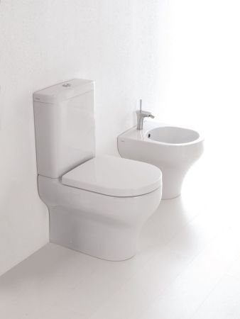 Olympia Clear, напольный унитаз моноблок 63x36 см, цвет белый глянцевый, артикул CLE130301