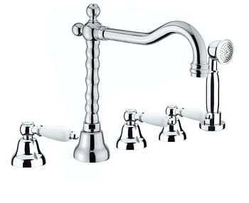 Смеситель на борт ванны Fiore COLONIALE 02CR0607, хром