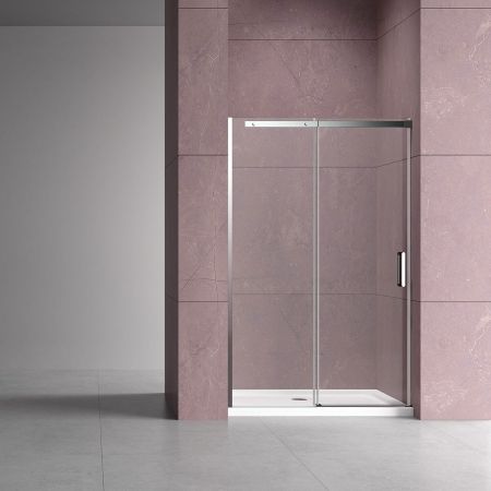 Душевая дверь Dice VDS-4D150CL, 1500, хром, стекло прозрачное, артикул VDS-4D150CL