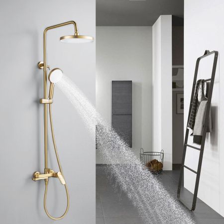 Душевая система Shevanik S4336G, золотой сатин, артикул S4336G