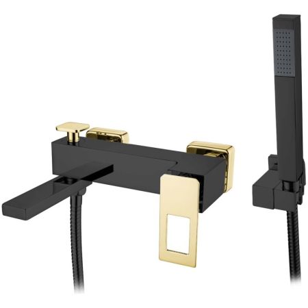 Смеситель для ванны Q BlackGold_Комплект
