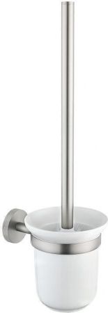 Ершик для унитаза Allen Brau Priority 6.31008-BN белый/никель браш, артикул 6.31008-BN