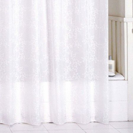 Штора для ванны Milardo Winter Leaf 200x180 Белая, артикул SCMI081P