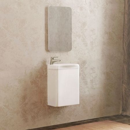 Тумба под раковину Raval Bionica 40 подвесная Белая, артикул Bio.01.40/P/W