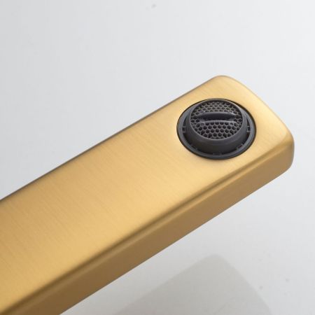 Смеситель для раковины встраиваемый Shevanik S9941G, золотой сатин, артикул S9941G