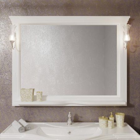 Зеркало Риспекто 120 Opadiris Белый матовый, артикул 