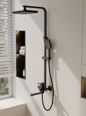 Душевая система BELZ B24817-7, черный, артикул B24817-7