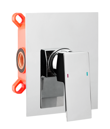 AQG Bold, встраиваемый в стену однорычажный смеситель для душа, цвет хром