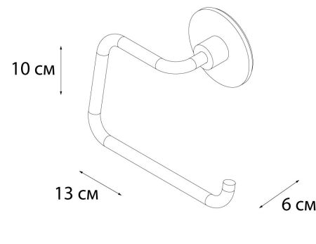 Держатель для туалетной бумаги FIXSEN ROUND FX-92110B, хром, артикул FX-92110B