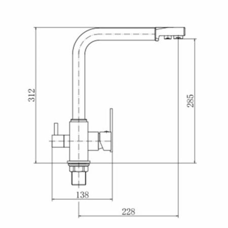 Смеситель для кухни FASHUN A4355-7, черный