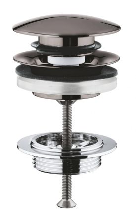 Донный клапан для раковины GROHE, темный графит глянец (65807A00), артикул 65807A00