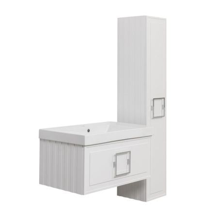 Тумба под раковину подвесная La Fenice Cubo FNC-01-CUB-B-80, белая, артикул FNC-01-CUB-B-80