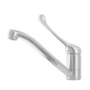 Смеситель для кухни с хирургической ручкой Сантаком stMIRA 5379, хром