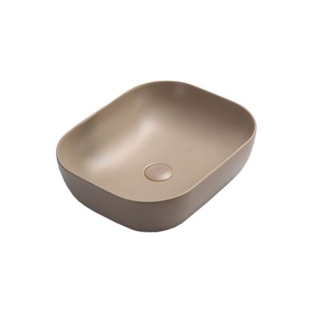 Раковина керамическая Vincea VBS-101MC, 505*405*140, накладная, цвет капучино матовый, артикул VBS-101MC