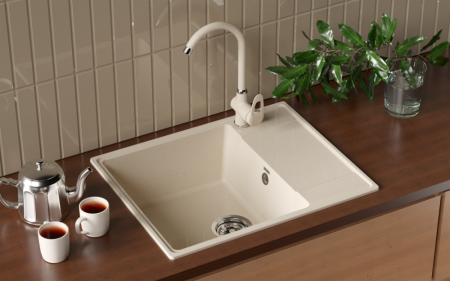 Мойка ULGRAN Quartz бетон (Prima 605-05), артикул Prima 605-05