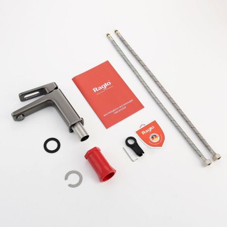 Смеситель для раковины Raglo R51.10.09, графит, артикул R51.10.09