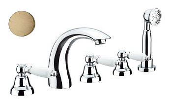 Смеситель на борт ванны Fiore COLONIALE 02ZZ0608, бронза