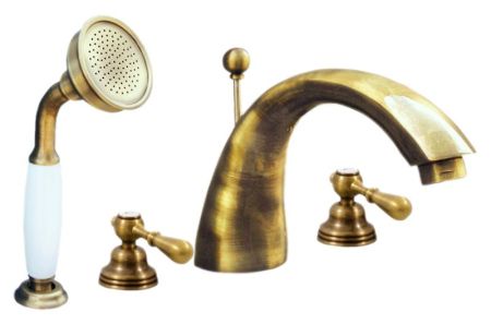 Смеситель на борт ванны Rav Slezak Morava retro MK469.5SSM бронзовый, артикул MK469.5SSM
