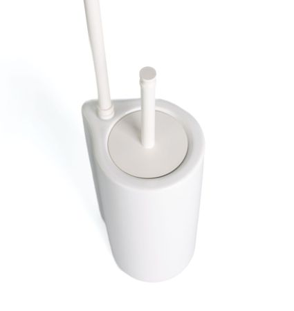 Stil Haus Hashi, стойка h62 см: бумагодержатель/белый керамический ёрш, цвет белый матовый, артикул 972(24)