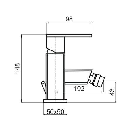 Смеситель для биде Rav Slezak Loira LR544.5Z, золото, артикул LR544.5Z