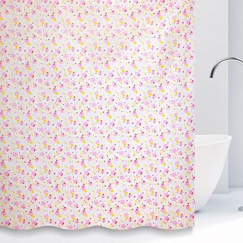 Штора для ванной комнаты Savol S-01718V, звезды