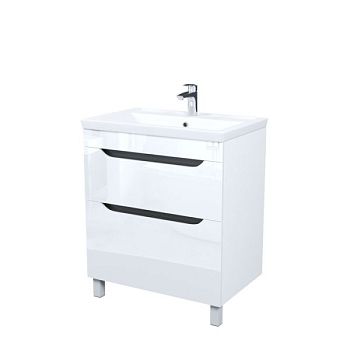 Тумба с умывальником, напольная, 70 см, белый, Ray, IDDIS, RAY70WFi95K