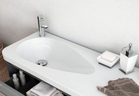 Раковина Creavit Trump 100 TP101-00CB00E-0000 Белая, артикул TP101-00CB00E-0000