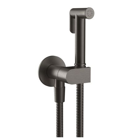 Gessi Origini Гигиенический душ, шланг 1250 мм, цвет: Black Metal Brushed PVD, артикул 45126#707