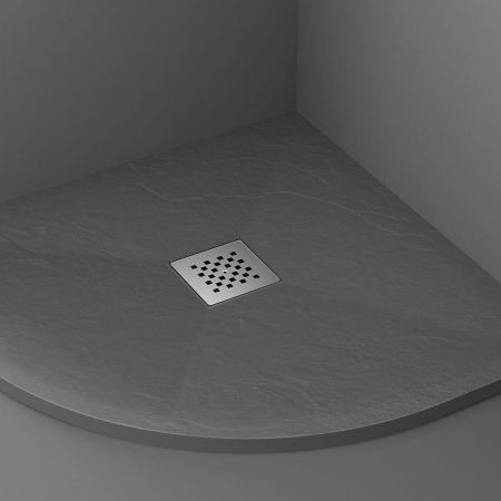Душевые поддоны Vincea Поддон для душа из искусственного камня  VST-4SQ9090A, 900*900*25, антрацит,, артикул VST-4SQ9090A