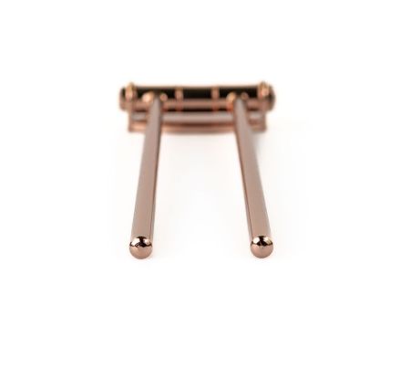 Stil Haus Hashi, полотенцедержатель двойной поворотный, цвет розовое золото, артикул HS16(17)