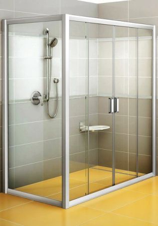 Стенка для душевого уголка Ravak Rapier RPS-90 сатин+Грейп