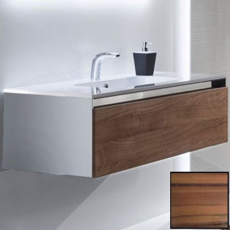 Тумба с раковиной SanVit Кубэ-1 120 kkube1120 с фактурой под дерево подвесная Зебрано