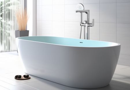 Смеситель для ванны напольный (внешняя и скрытая часть) AQUATEK AQ1145CR БЕТТА Смеситель для ванны напольный (внешняя и скрытая часть) AQUATEK AQ1145CR БЕТТА