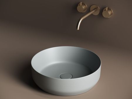 Умывальник чаша накладная круглая (цвет Антрацит Матовый) Element 390*390*120мм CN6022MH, артикул CN6022MH