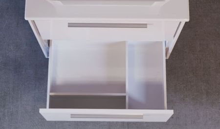 Тумба под раковину Raval Frame 60 подвесная Белая, артикул Fra.01.60/P/W