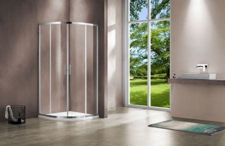 Душевой уголок Vincea Garda 120x90 VSJ-1G129CL профиль Хром стекло прозрачное